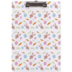 Easter Bunny Pattern Hare Easter Bunny Easter Egg A4 Acrylic Clipboard by Ravend