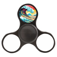 Ai Generated Waves Ocean Sea Tsunami Nautical Arts Finger Spinner by Ravend