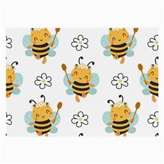 Art Bee Pattern Design Wallpaper Background Large Glasses Cloth by Ravend