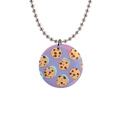 Cookies Chocolate Chips Chocolate Cookies Sweets 1  Button Necklace by Ravend