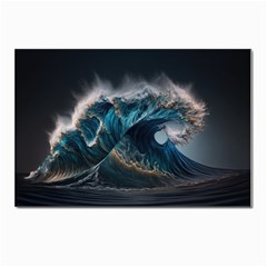 Tsunami Waves Ocean Sea Water Rough Seas 7 Postcards 5  X 7  (pkg Of 10) by Ravend