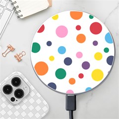 Polka Dot Wireless Fast Charger(white) by 8989