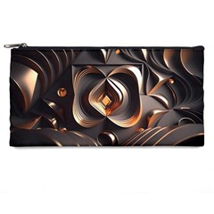 Ai Generated Swirls Space Design Fractal Light 3d Pattern Pencil Case by Ravend