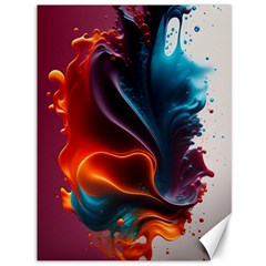 Ai Generated Swirl Splash Blaze Design Art Canvas 36  X 48  by Ravend