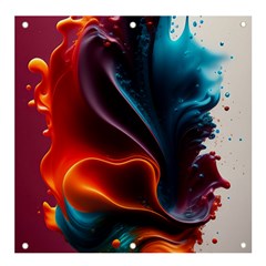 Ai Generated Swirl Splash Blaze Design Art Banner And Sign 4  X 4  by Ravend