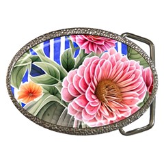 Choice Watercolor Flowers Belt Buckles by GardenOfOphir