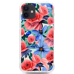 Classy Watercolor Flowers Iphone 12/12 Pro Tpu Uv Print Case by GardenOfOphir