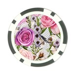 Summertime Blooms Poker Chip Card Guard Front