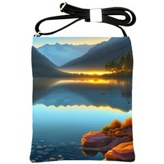 Gorgeous Lake Shoulder Sling Bag by GardenOfOphir