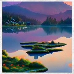 Astonishing Lake View Canvas 12  X 12  by GardenOfOphir