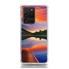 Flaming Sunset Samsung Galaxy S20 Ultra 6 9 Inch Tpu Uv Case by GardenOfOphir