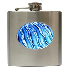 Nature Ocean Waves Hip Flask (6 Oz) by GardenOfOphir