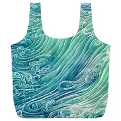 Wave Of The Ocean Full Print Recycle Bag (xxxl) by GardenOfOphir