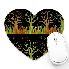 Background Decor Backdrop Design Art Decorative Heart Mousepad by Ravend