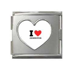 I Love Jennifer  Mega Link Heart Italian Charm (18mm) by ilovewhateva