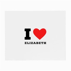 I Love Elizabeth  Small Glasses Cloth by ilovewhateva