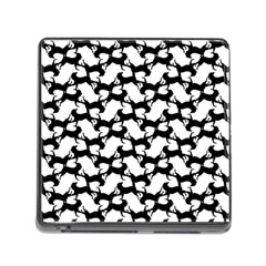 Playful Pups Black And White Pattern Memory Card Reader (square 5 Slot) by dflcprintsclothing