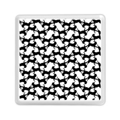 Playful Pups Black And White Pattern Memory Card Reader (square) by dflcprintsclothing