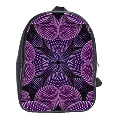 Geometric Shapes Geometric Pattern Flower Pattern Art School Bag (large) by Ravend