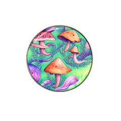 Natural Mushroom Illustration Design Hat Clip Ball Marker by GardenOfOphir