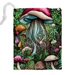 Craft Mushroom Drawstring Pouch (5XL) Back