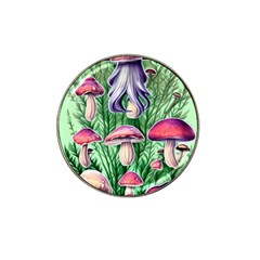 Natural Mushrooms Hat Clip Ball Marker by GardenOfOphir