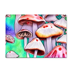 Tiny Mushrooms In A Forest Sticker A4 (10 Pack) by GardenOfOphir