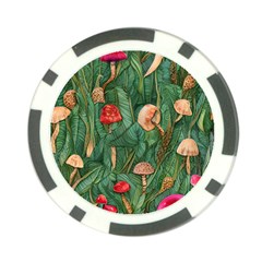 Fairycore Mushroom Poker Chip Card Guard by GardenOfOphir