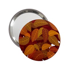 Watercolor Leaves Leaf Orange 2 25  Handbag Mirrors by Jancukart