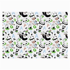 Giant Panda Bear Pattern Large Glasses Cloth (2 Sides) by Jancukart