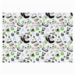 Giant Panda Bear Pattern Large Glasses Cloth (2 Sides) Front