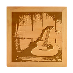 Acoustic Guitar Wood Photo Frame Cube by artworkshop