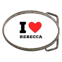 I Love Rebecca Belt Buckles by ilovewhateva