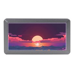 Sunset Ocean Beach Water Tropical Island Vacation 5 Memory Card Reader (mini) by Pakemis