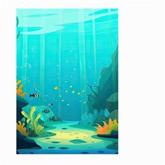 Intro Youtube Background Wallpaper Aquatic Water Large Garden Flag (two Sides) by Pakemis