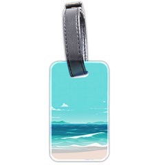 Ai Generated Ocean Waves Sea Water Anime Luggage Tag (two Sides) by Pakemis