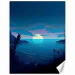 Ai Generated Ocean Sea Water Anime Nautical 2 Canvas 12  x 16  11.86 x15.41  Canvas - 1