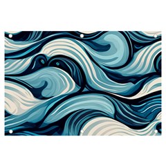 Pattern Ocean Waves Arctic Ocean Blue Nature Sea Banner And Sign 6  X 4  by Pakemis