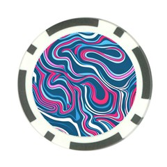 Liquid Art Pattern Poker Chip Card Guard by GardenOfOphir