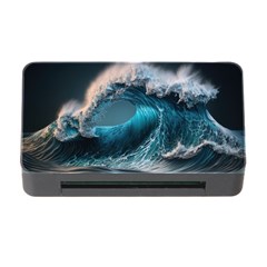 Tsunami Waves Ocean Sea Water Rough Seas 2 Memory Card Reader With Cf by Pakemis