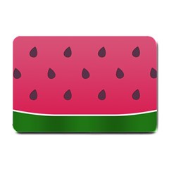 Watermelon Fruit Summer Red Fresh Food Healthy Small Doormat by Wegoenart