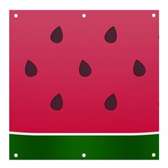 Watermelon Fruit Summer Red Fresh Food Healthy Banner And Sign 4  X 4  by Wegoenart