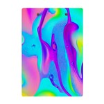 Colorful Abstract Fluid Art Pattern A5 Acrylic Clipboard Back