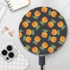 Pineapple Background Pineapple Pattern Wireless Fast Charger(white) by Wegoenart