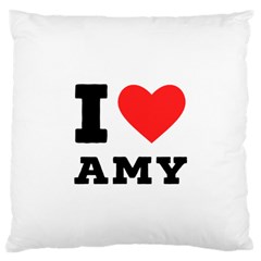 I Love Amy Large Cushion Case (two Sides) by ilovewhateva