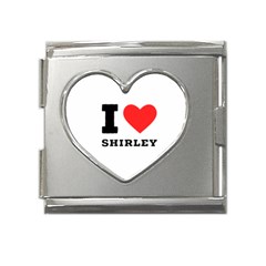 I Love Shirley Mega Link Heart Italian Charm (18mm) by ilovewhateva