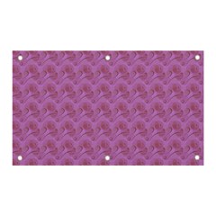 Violet Flowers Banner And Sign 5  X 3  by Sparkle