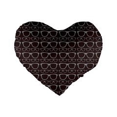 Pattern 194 Standard 16  Premium Flano Heart Shape Cushions by GardenOfOphir