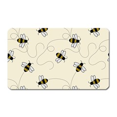 Insects Bees Digital Paper Magnet (rectangular) by Semog4