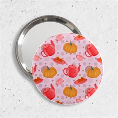 Pumpkin Tea Cup Pie Dessert 2 25  Handbag Mirrors by Semog4